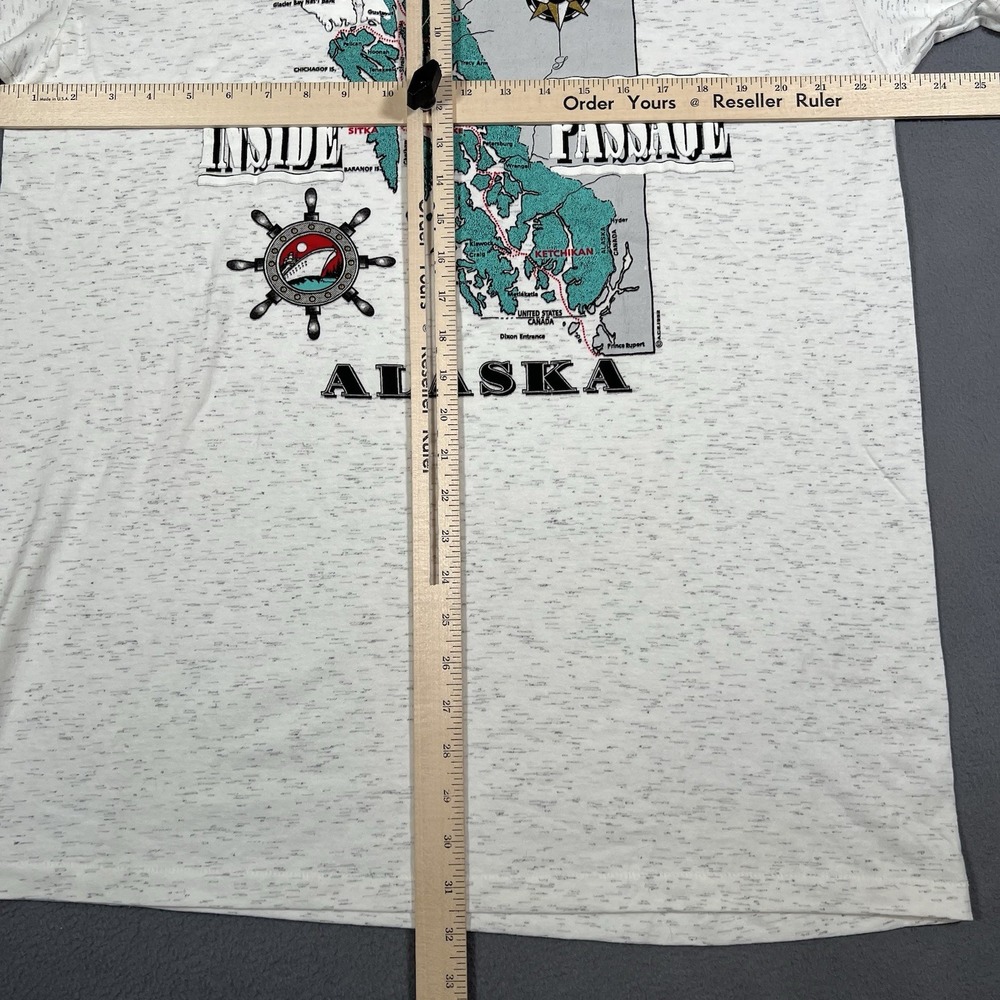 Vintage Alaska T Shirt XL Inside Passage Tennessee River Gold‎ Tag Single Stitch - Picture 9 of 15